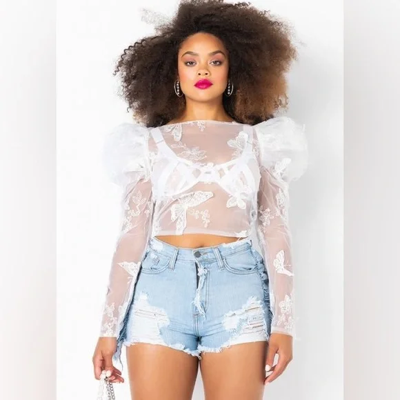 AKIRA sheer top! - Picture 1 of 6